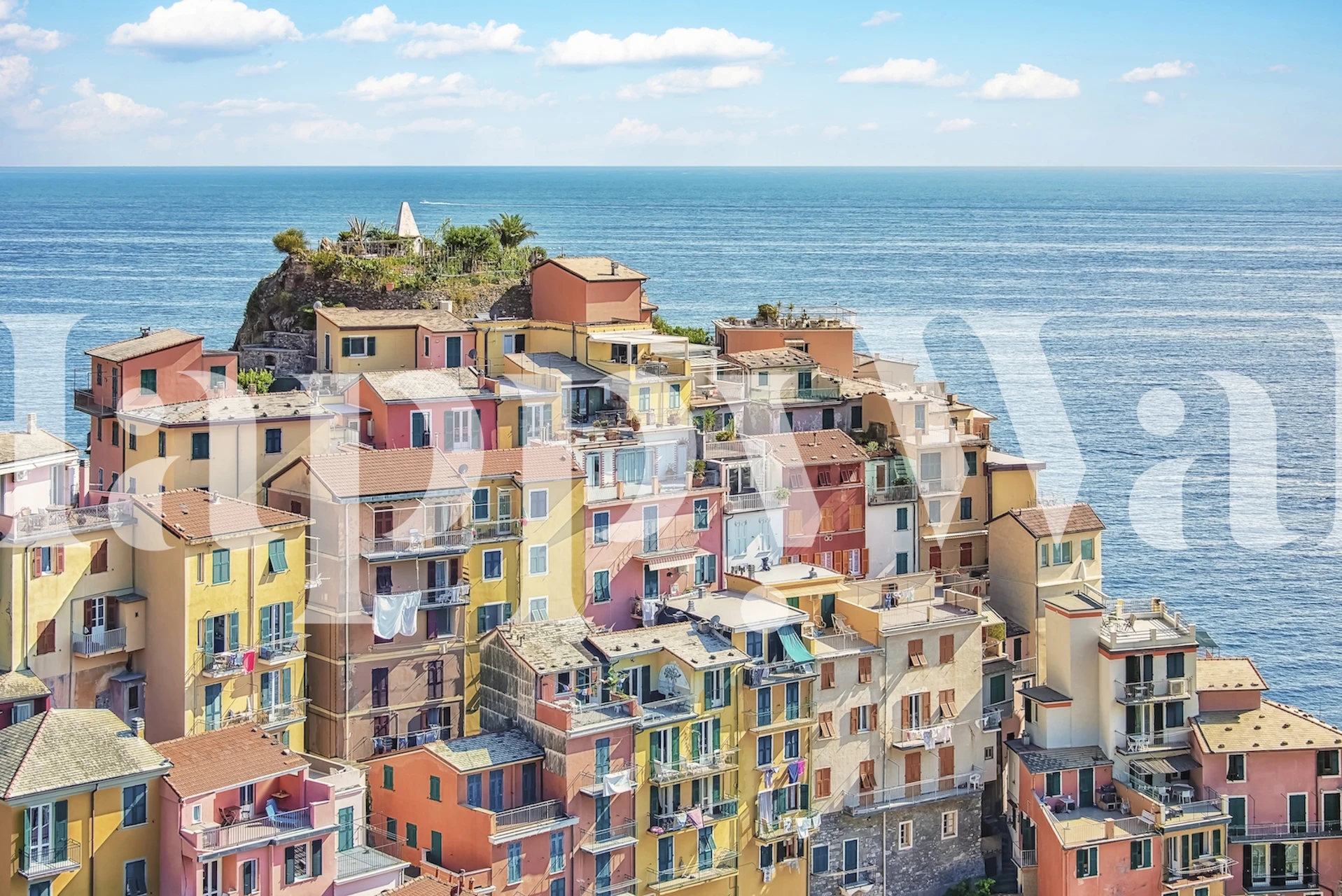 Manarola Architecture wallpaper in a room