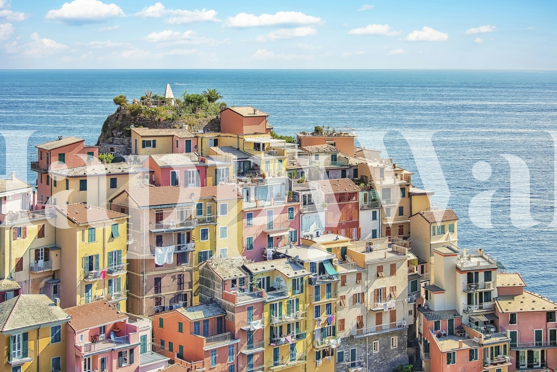 Manarola Architecture wallpaper in a room