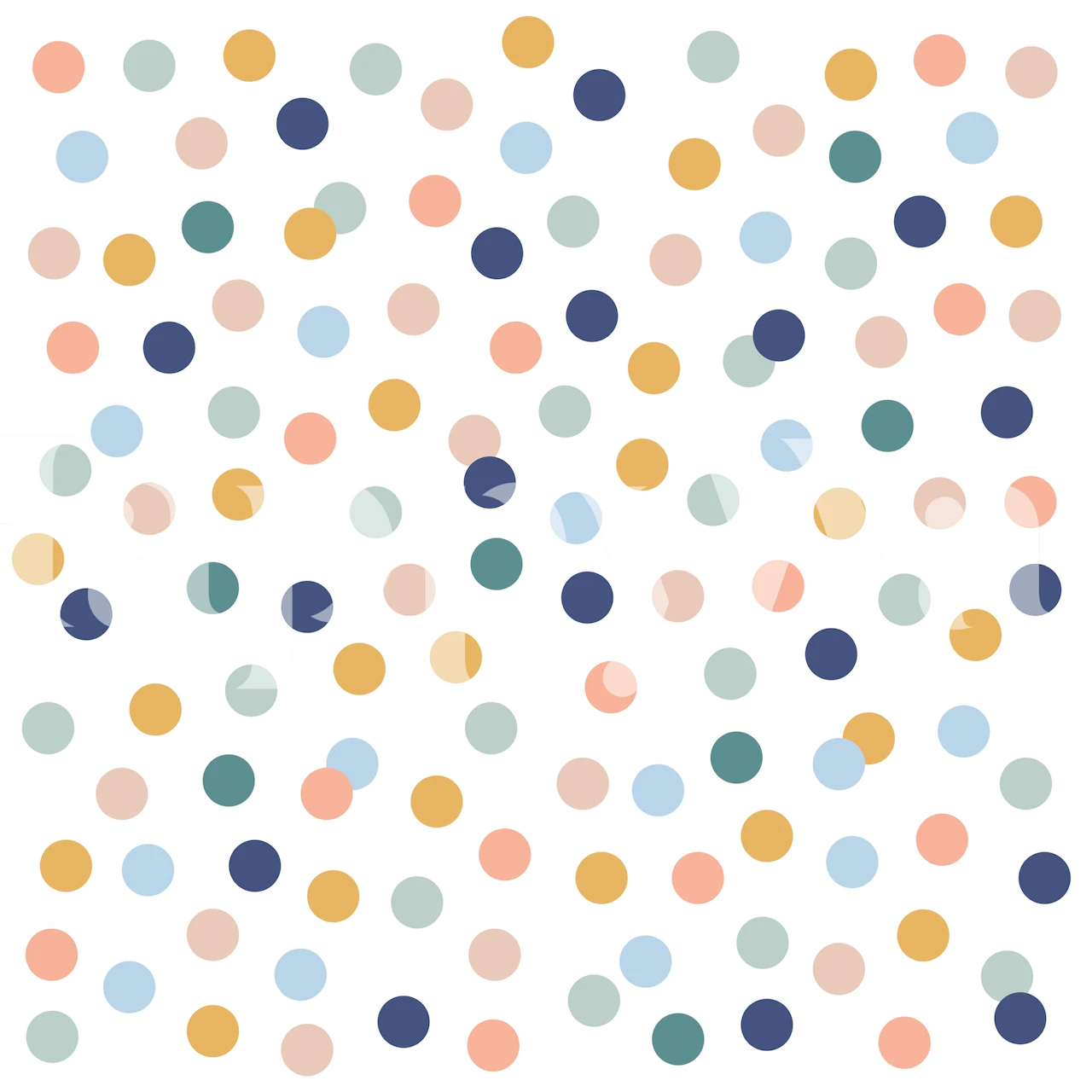 Colorful Polkadots wallpaper in a room