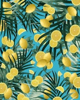 Summer Lemon Twist Jungle 4 wallpaper