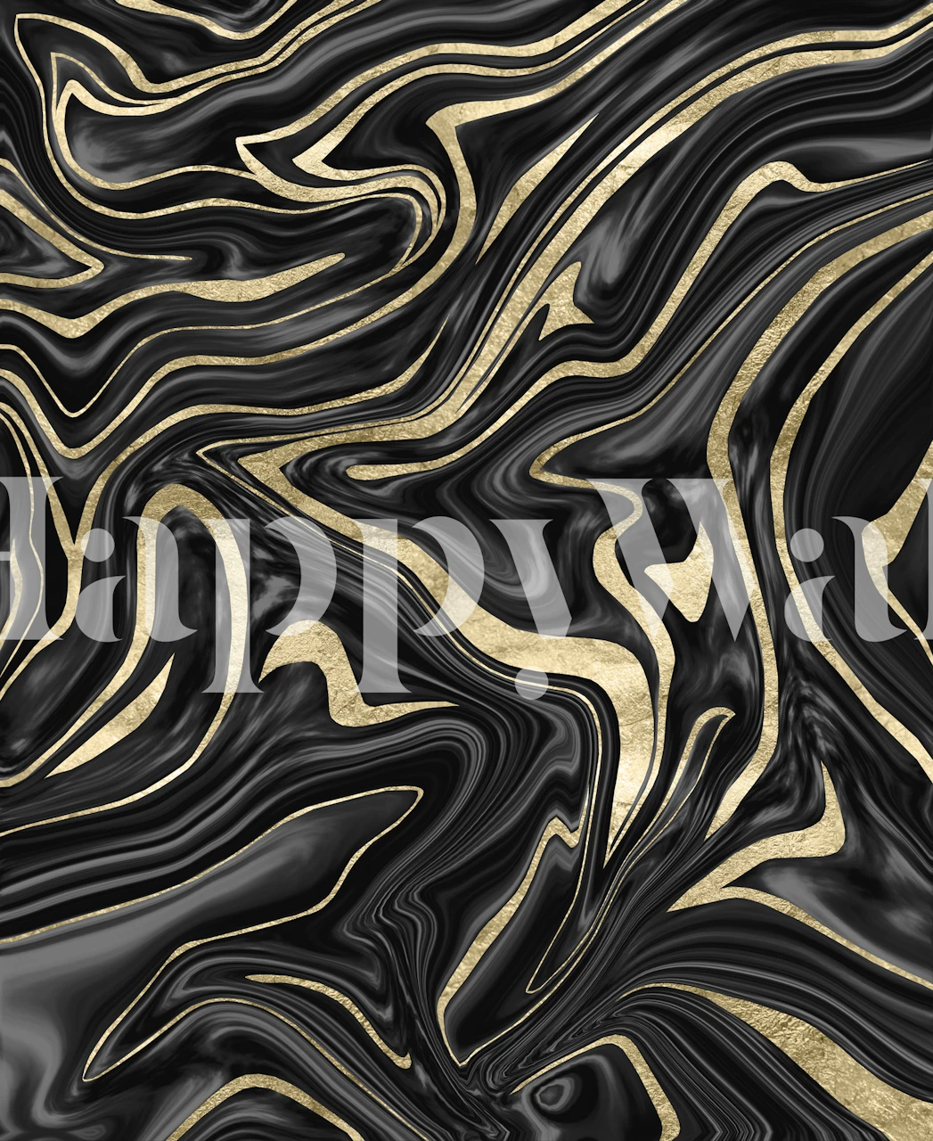 černá šedá zlatá mramorová tapetový design