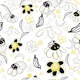 Flower daisies abstract