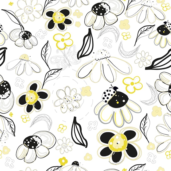 Flower daisies abstract