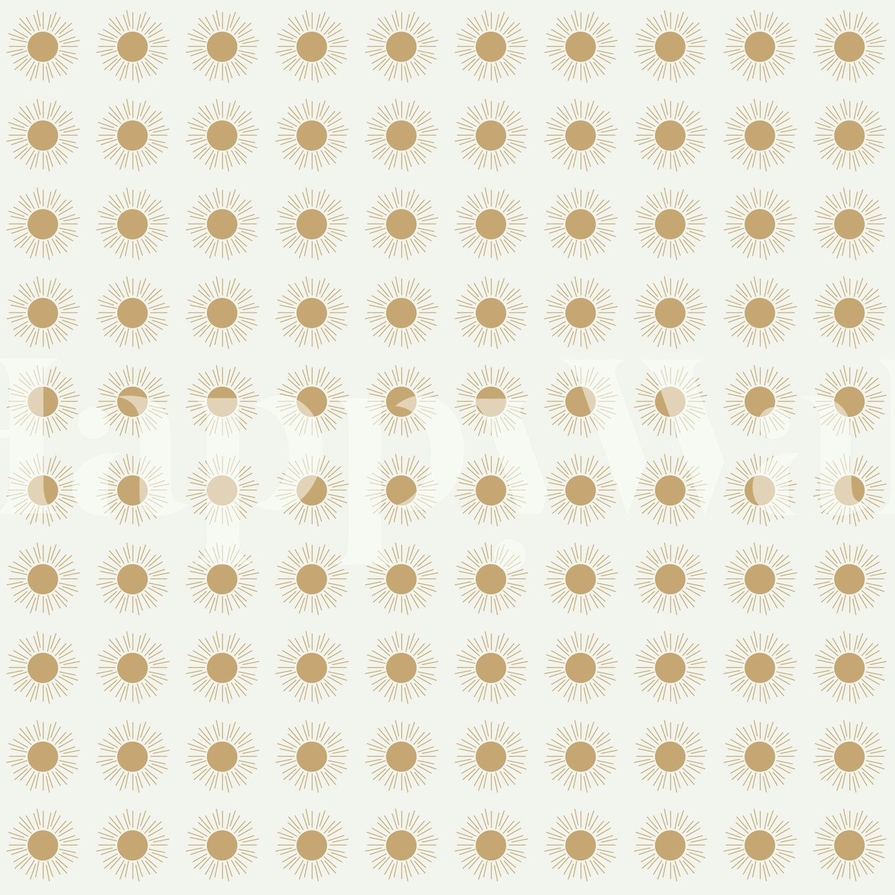 Boho Sun Pattern tapeta u sobi