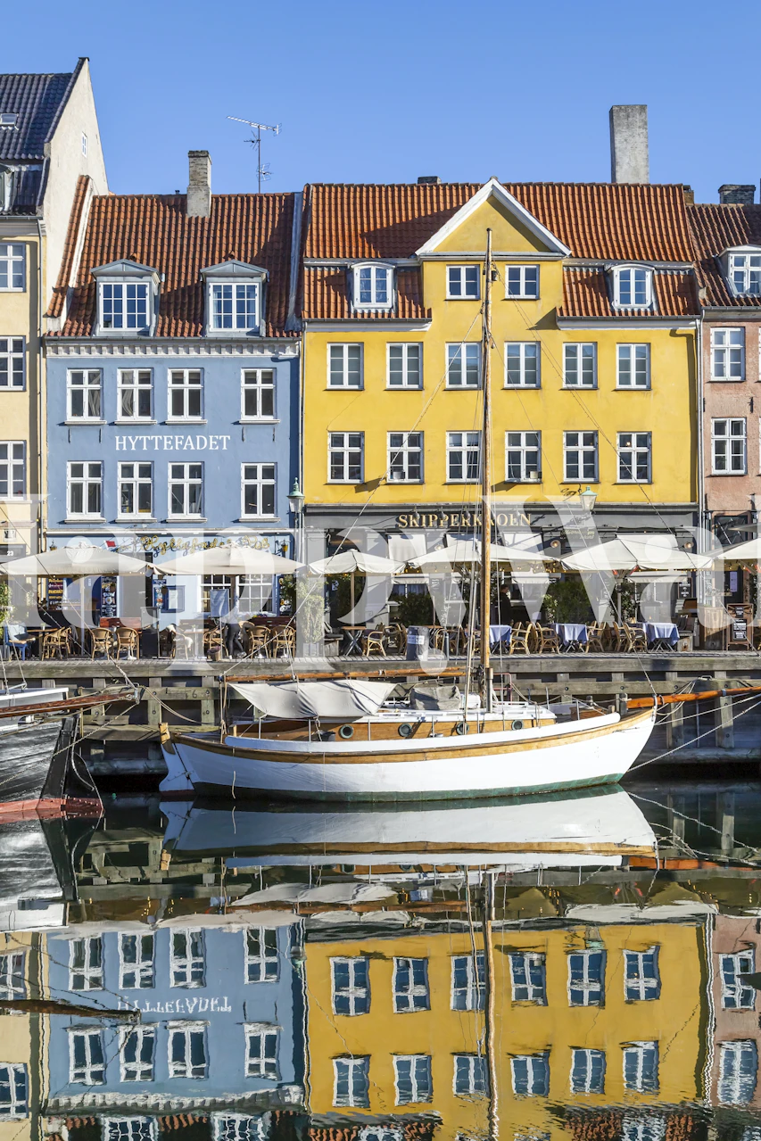 Copenhagen Nyhavn Tapetdesign In Einem Raum