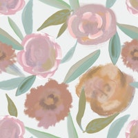 Pretty floral trendy roses carta da parati