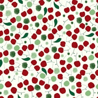 Cherries with shining dots wallpaper