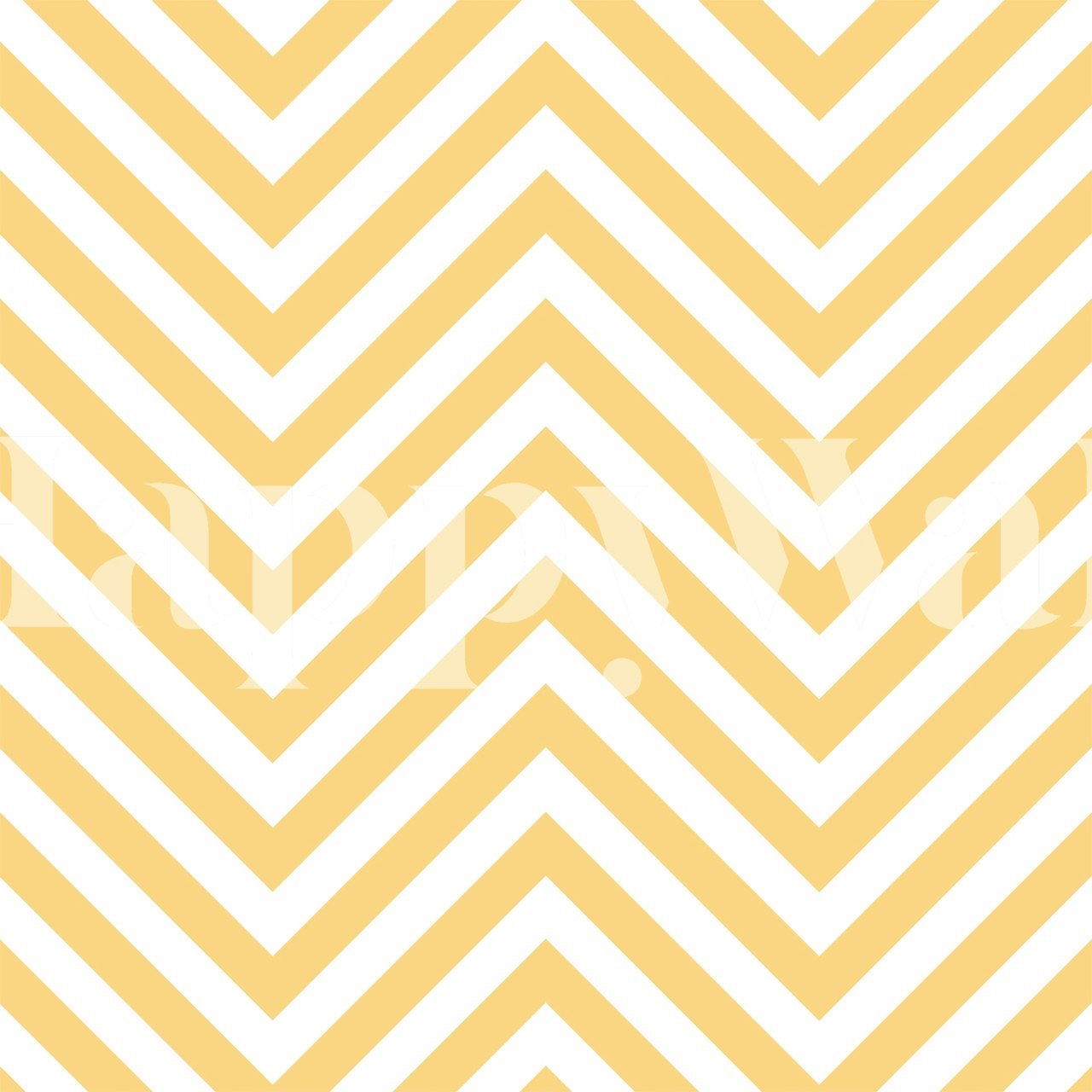 Mustard white chevron pattern Tapete in einem Raum