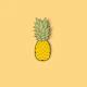 Sunny yellow pineapple
