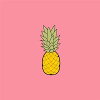 Pink Flamingo Pineapple Rose ταπετσαρία