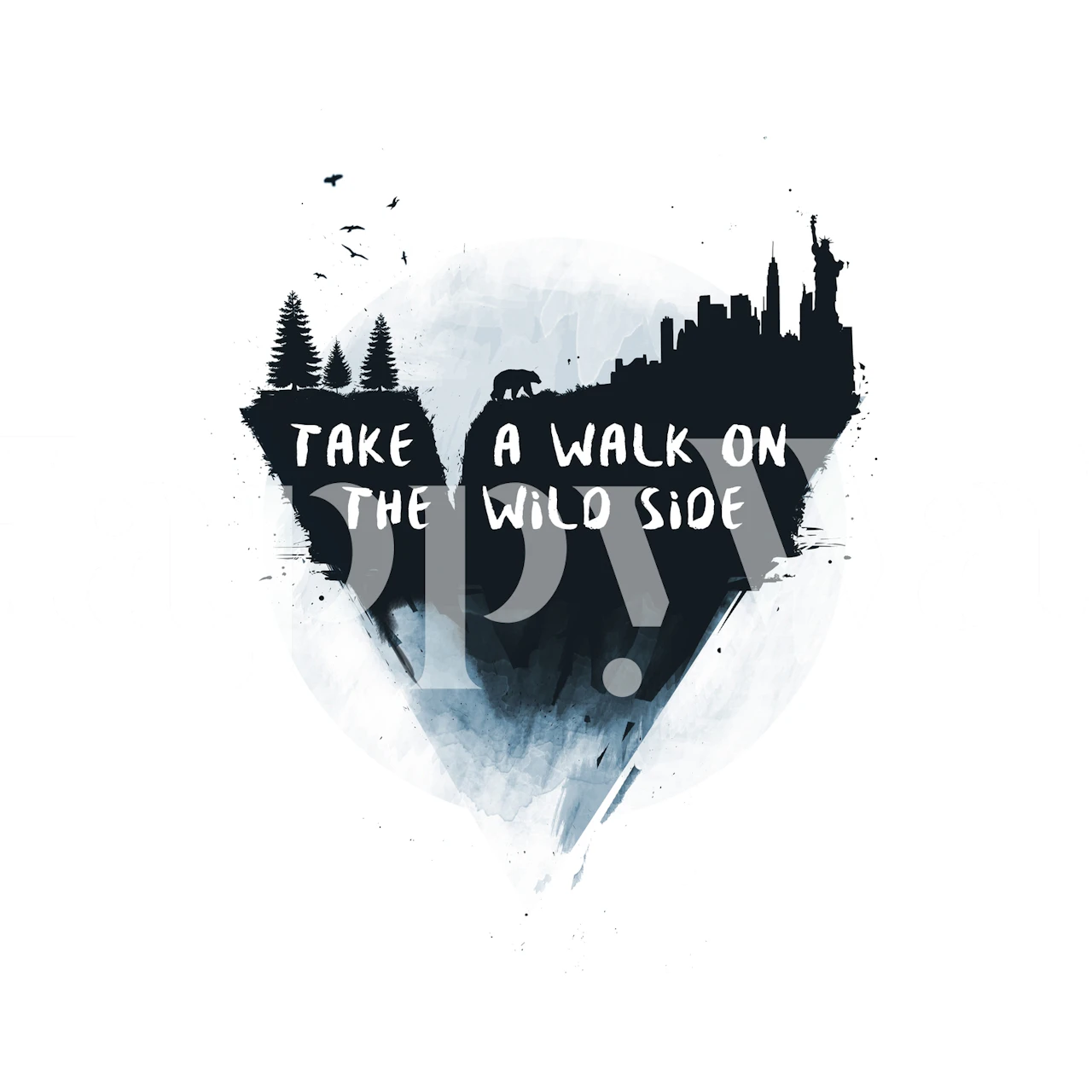 Walk on the wild side tapet i et rom