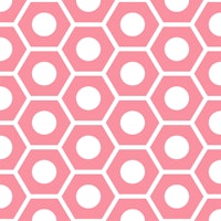 Pink White Hexagon Pattern carta da parati