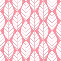 Salmon Pink Leaf pattern tapet