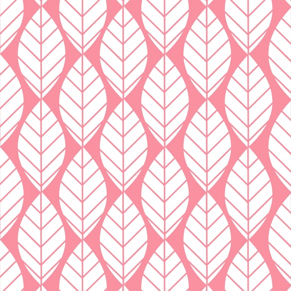 Salmon Pink Leaf pattern