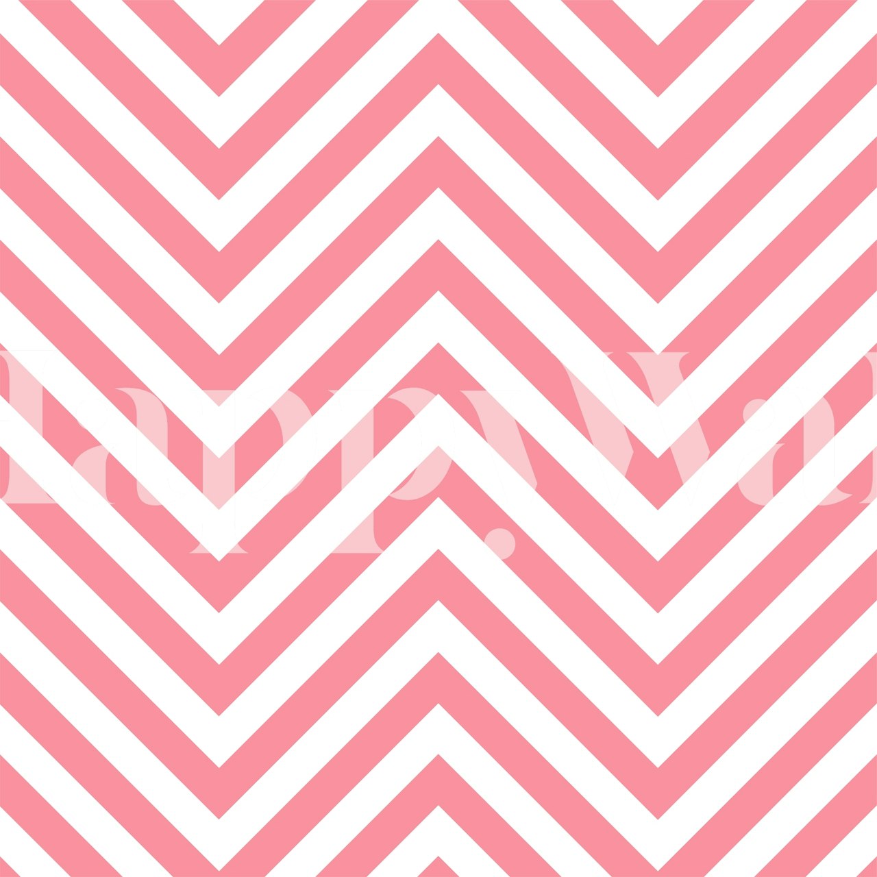 Pink White Chevron Art in einem Raum