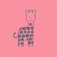 African animal giraffe minimal carta da parati