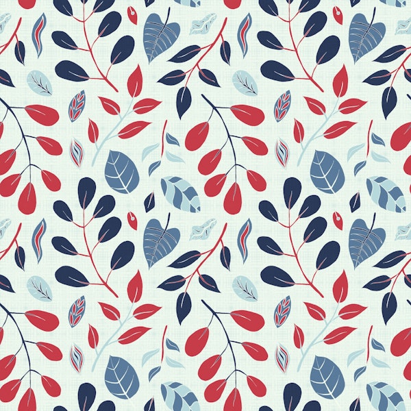 Colorful foliage orange blue