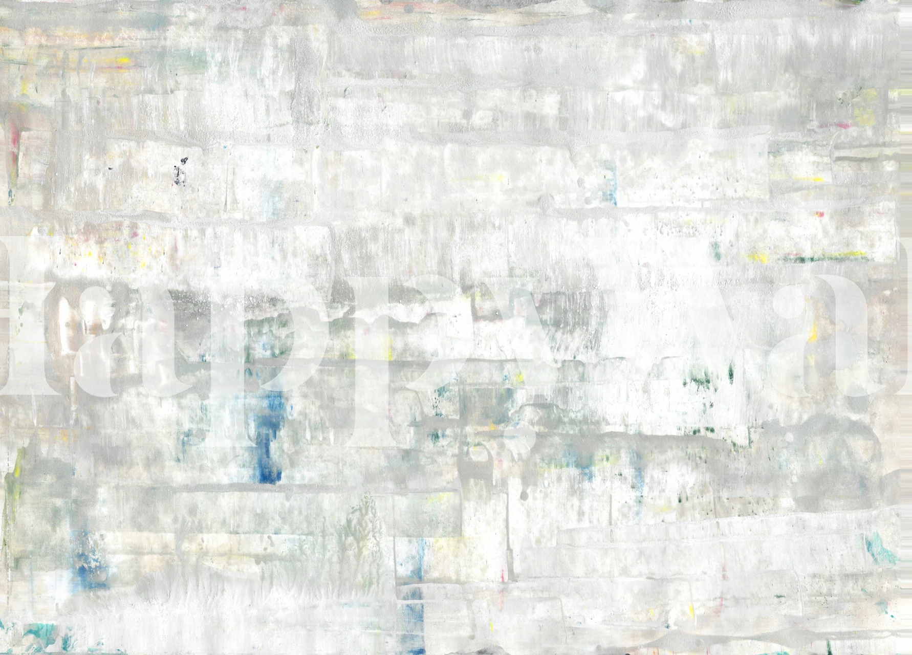 Getextureerd wit betonnen fotobehang met subtiel patinadetail