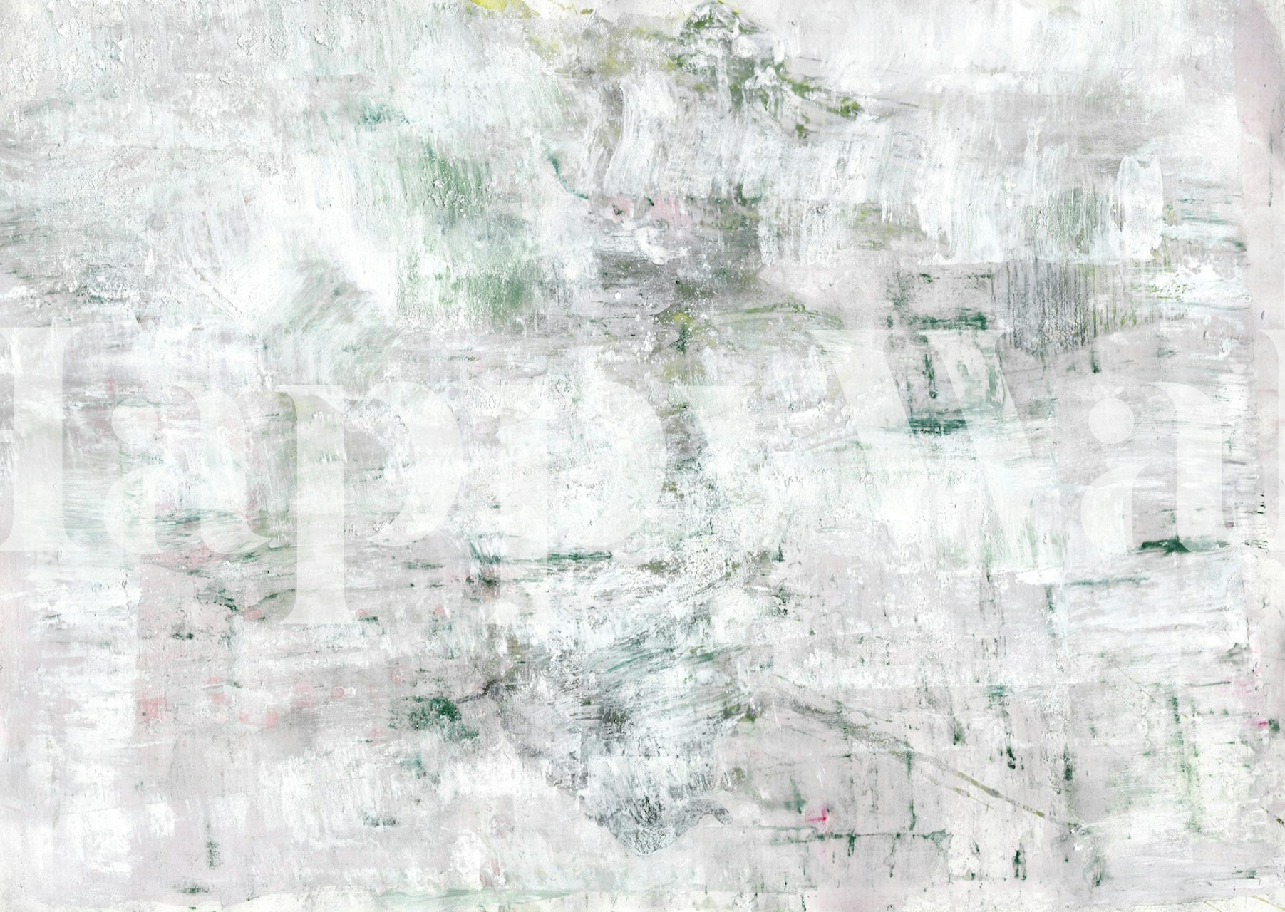 Valkoinen betonikuvioinen seinämaalaus hienoilla harmailla yksityiskohdilla