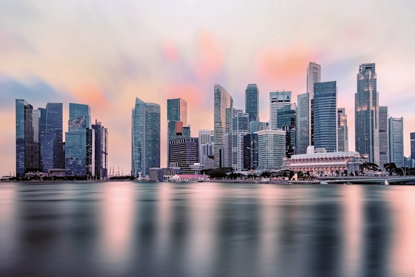 Singapore at sunset