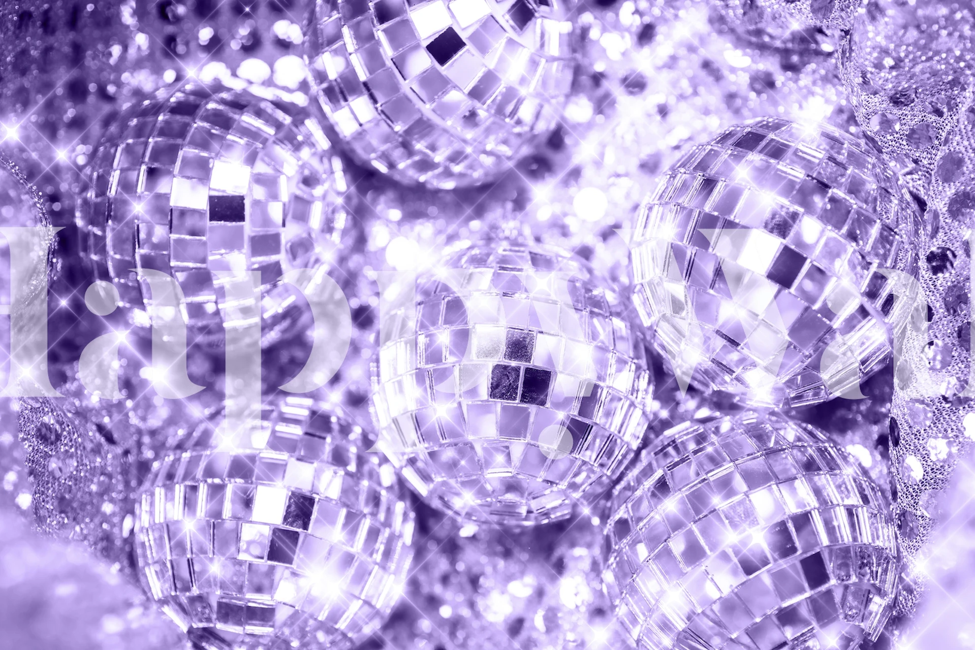 Zidna obloga Disco balls prikazana u sobi