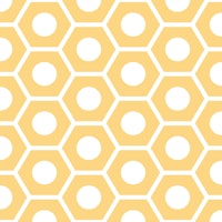 Saffron yellow hexagon pattern carta da parati