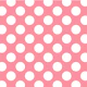 Pink White Polka Dots Art