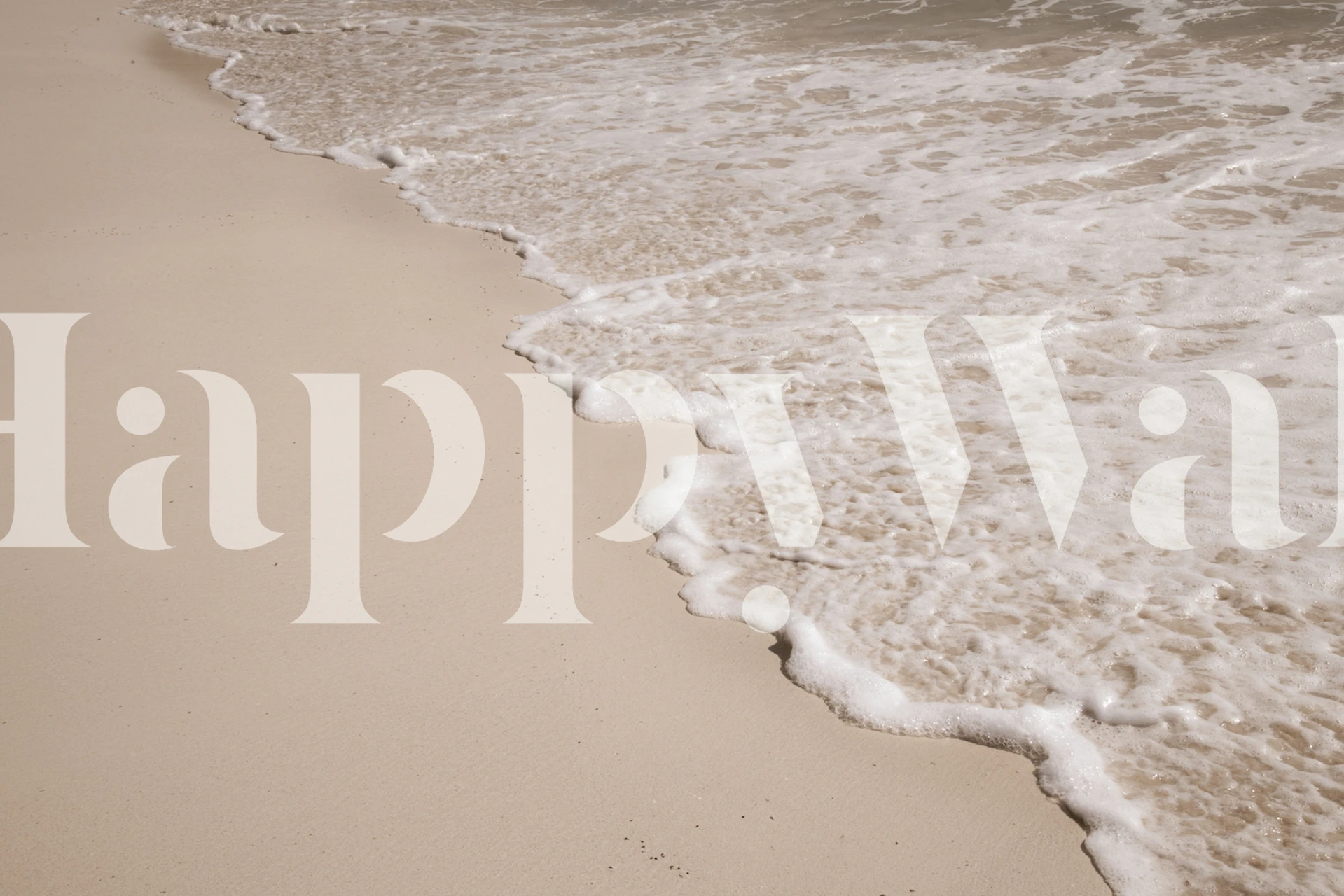 Caribbean-inspired wallpaper in a room