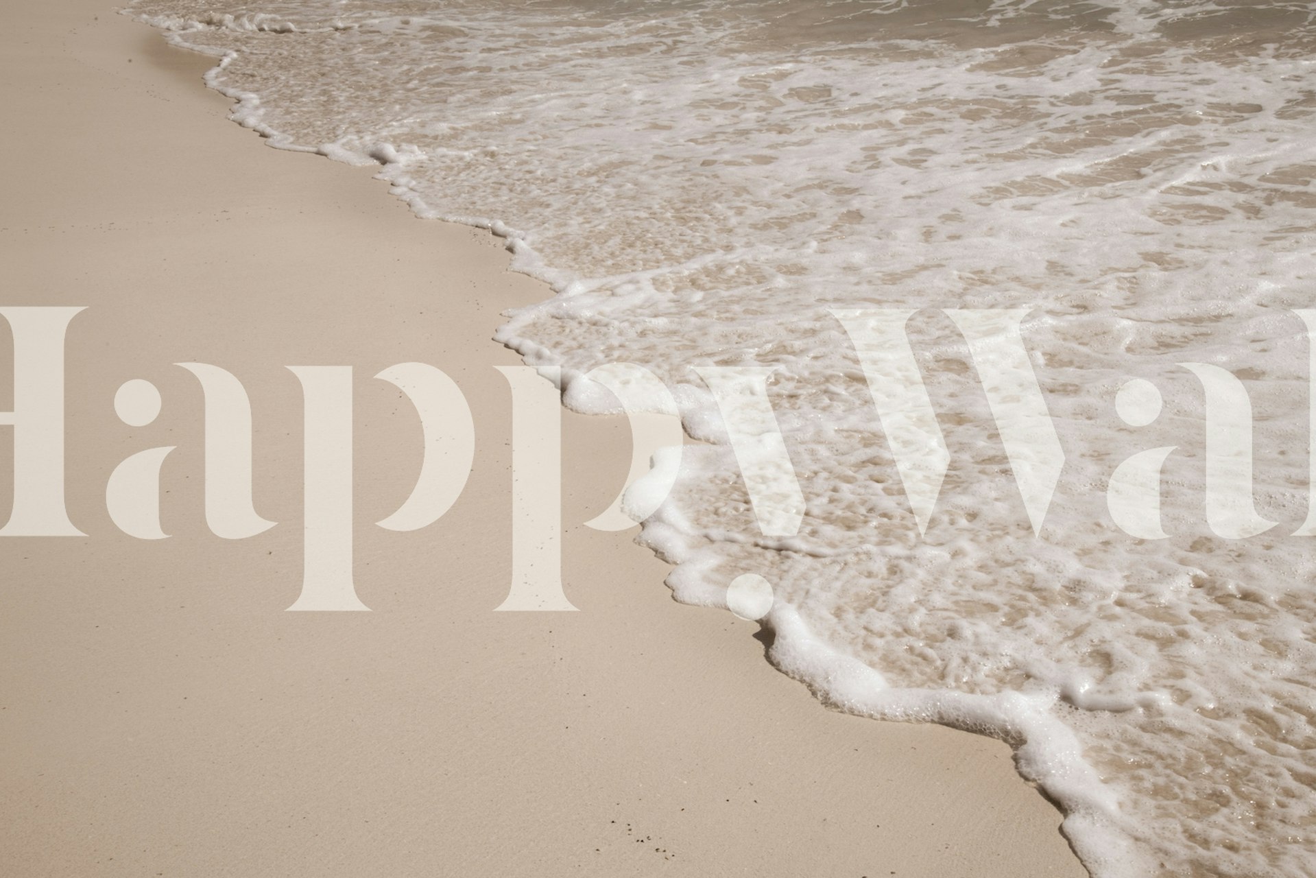 Caribbean-inspired wallpaper in a room