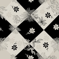 Geometry and Flowers tapete