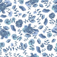 Heirloom Florals Blue papel pintado