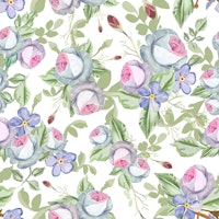 Heirloom Florals Pastel Roses ταπετσαρία