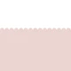 Blush Pink and White Scallop