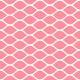 Pink Rose Ogee Geometric Art