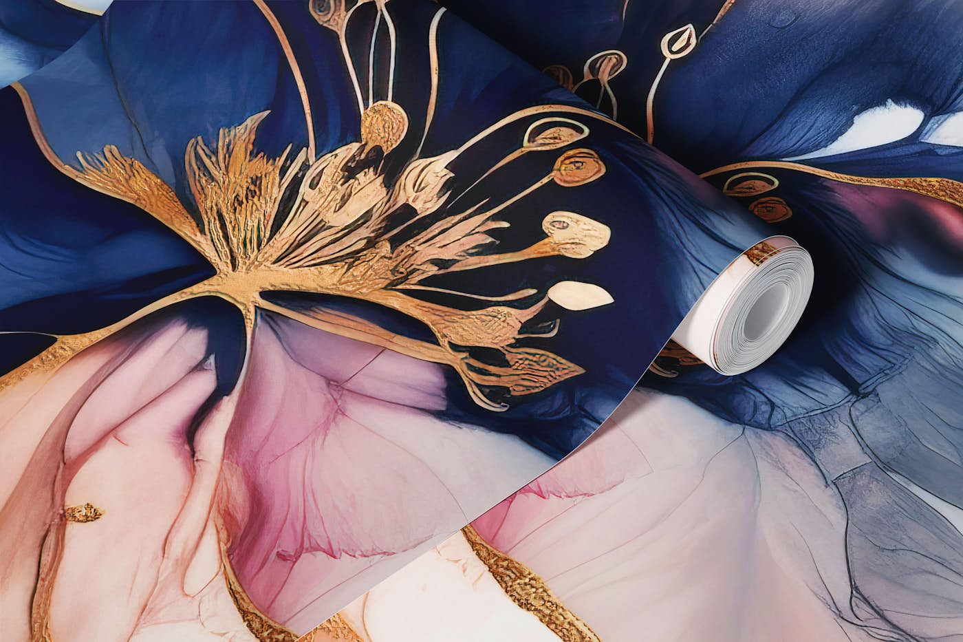 Liquid Flower wallpaper roll