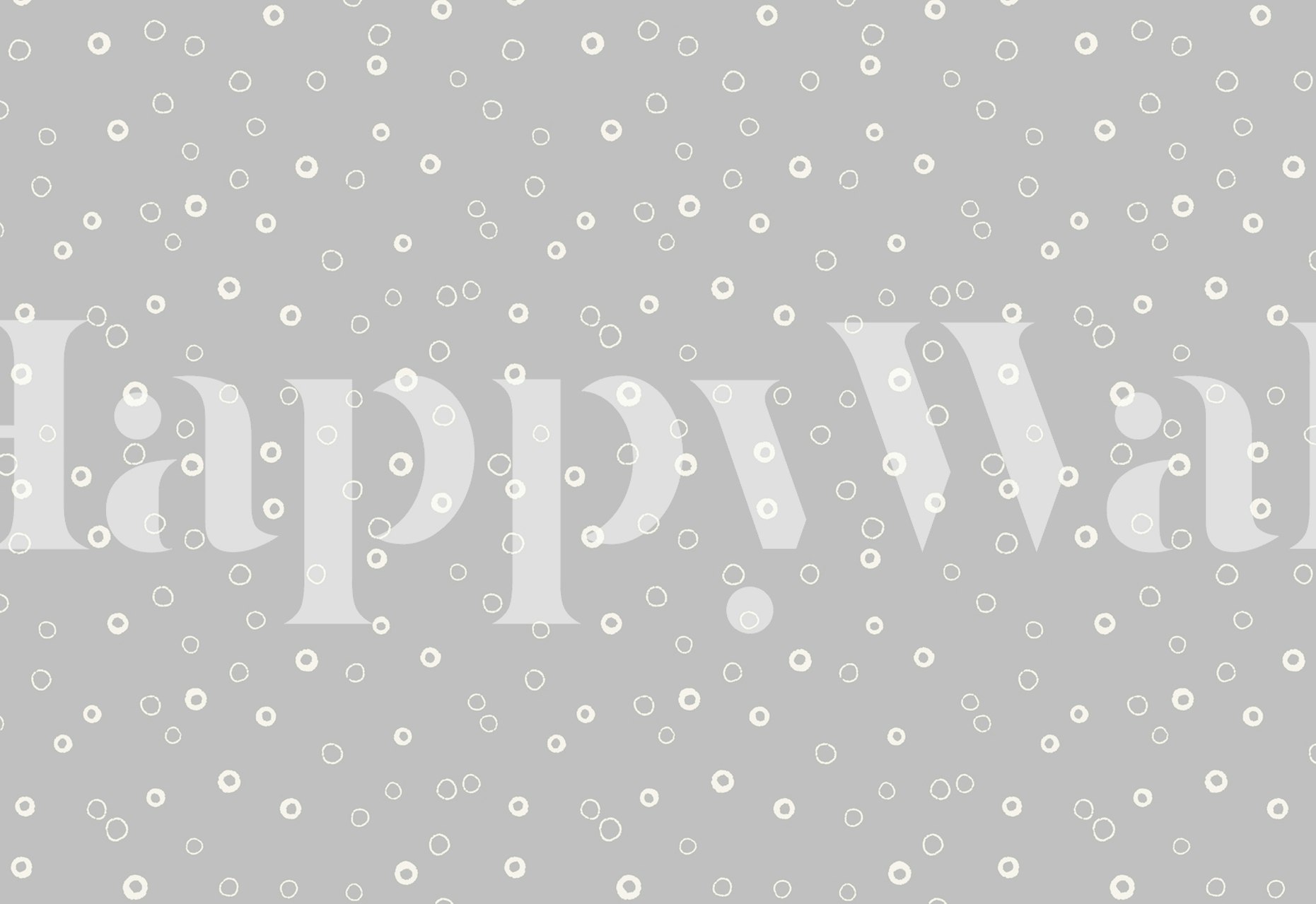 Mystic Ocean Bubble Grey wallpaper in a room