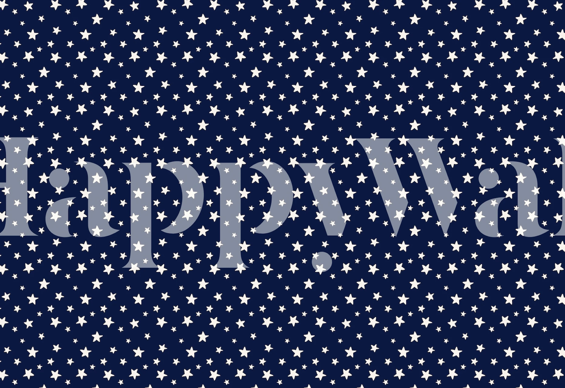 Navy blue background with scattered white stars wallpaper