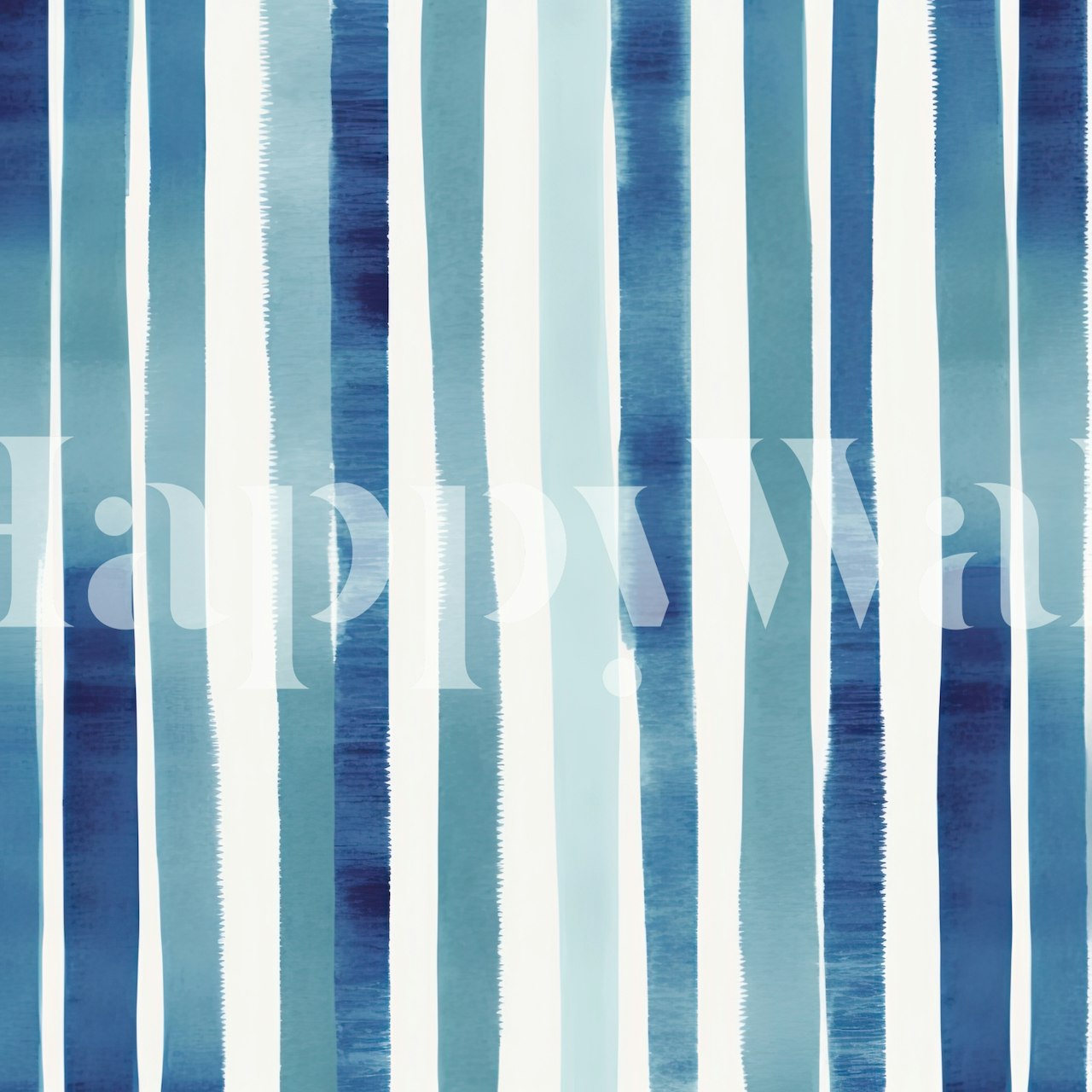 Vertical blue stripes on a white background wallpaper