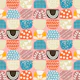 Midcentury Pink Patterned Geometric