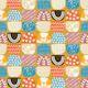 Midcentury Yellow Patterned Geometric