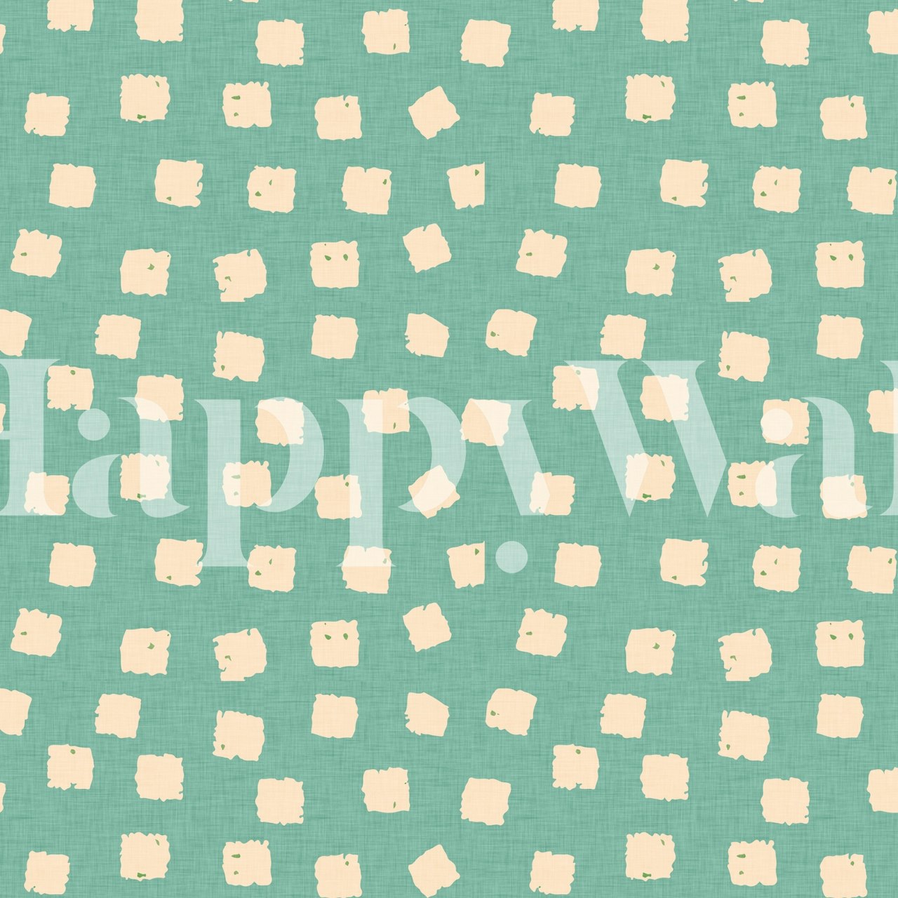 Mosses Cube Blue wallpaper in a room setting