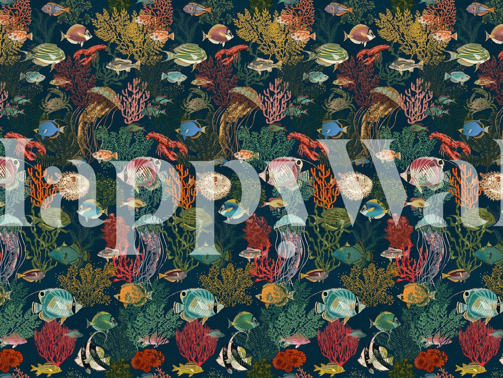 Projekt tapety Deep silence w pokoju