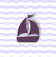 Pastel Violet Boat waves