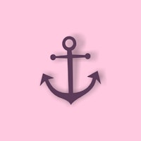 Light Pink Anchor Art ταπετσαρία