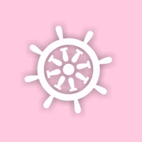 Pastel Pink White Rudder papiers peint