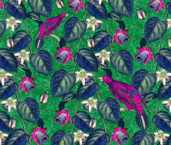 Paradise XL Magenta Navy Green