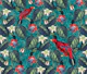 Paradise XL Teal Red Green
