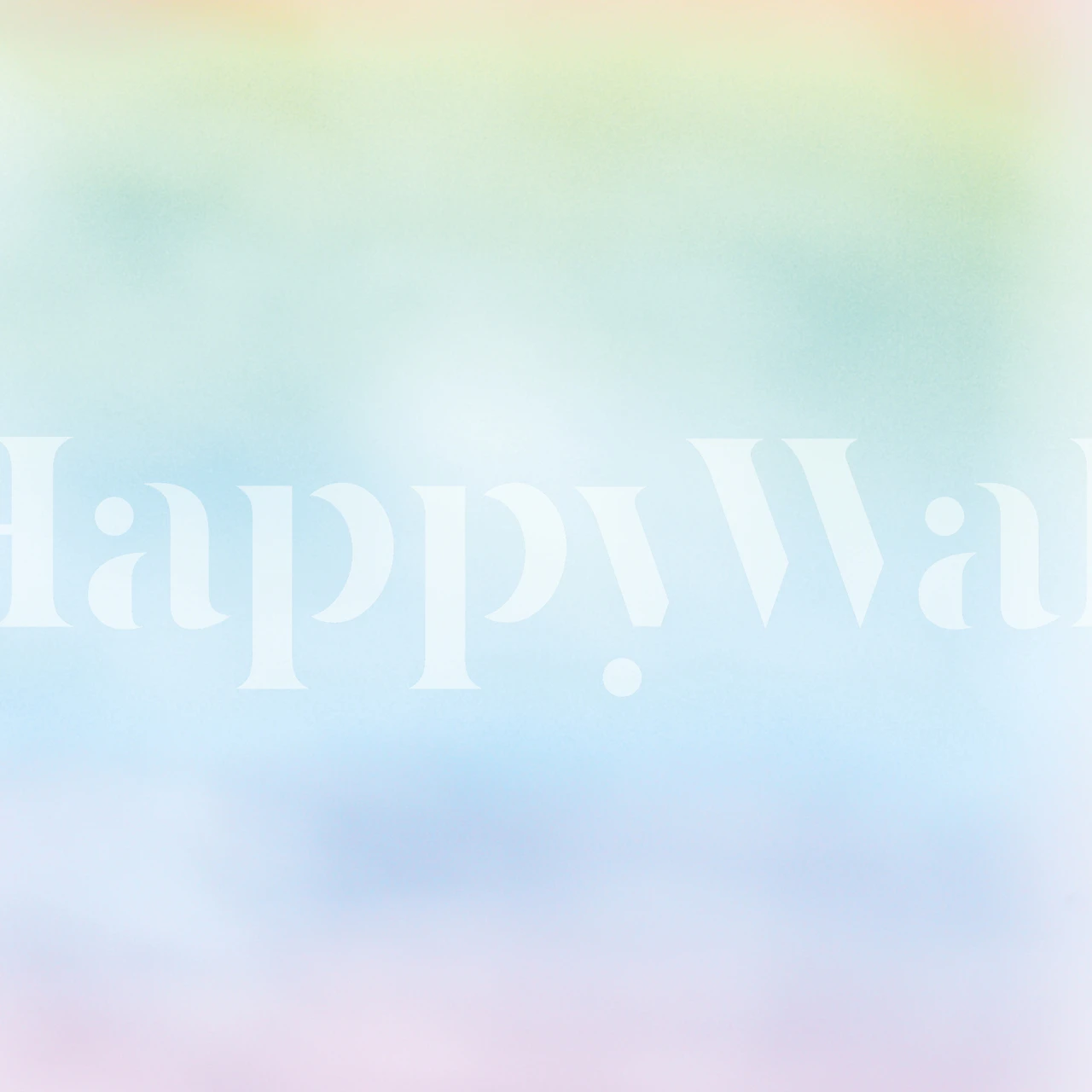 Dreamy pastel cloud wallpaper in a room