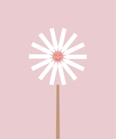 Happy Daisy soft pink panel tapet