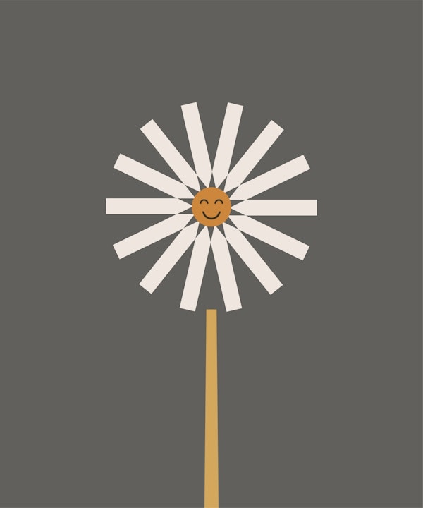 Happy Daisy boho panel